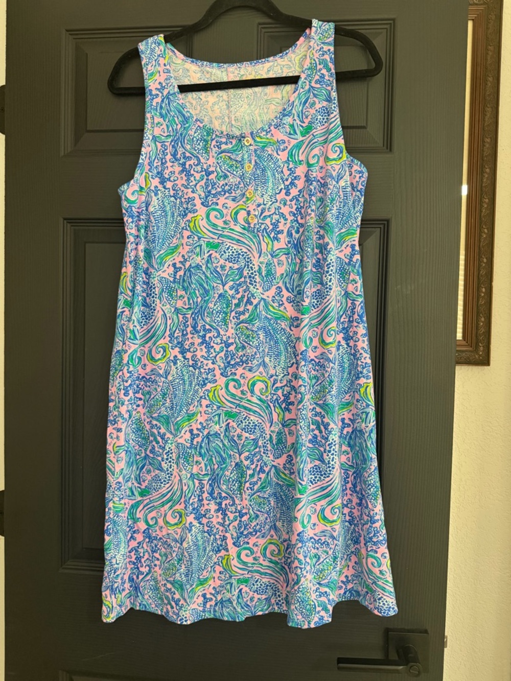 Lilly Pulitzer LELA HENLEY TANK DRESS - Lilac Rose Mermaid - Picture 2 of 9